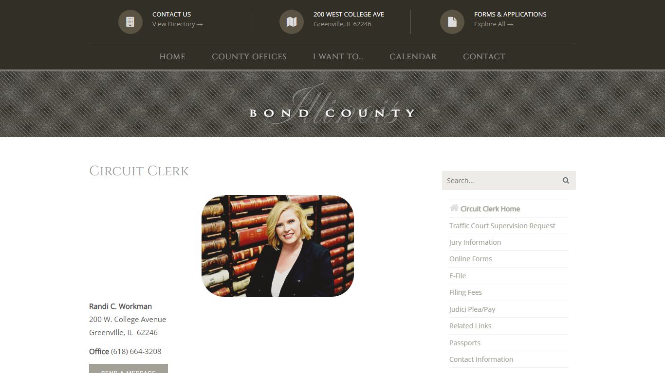 Circuit Clerk – Bond County, Illinois